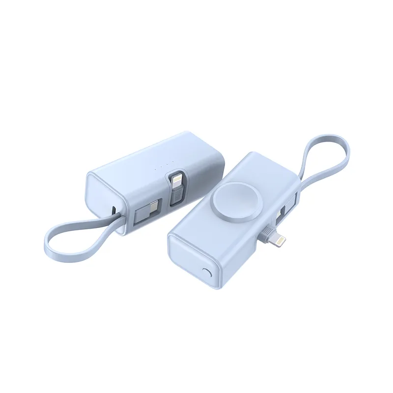 Mini Power Bank 5000mAh & Earphone Wireless Charger